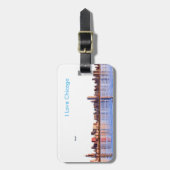 USA-Bild für Gepäckanhänger mit Ledergurt (Vorderseite vertikal)