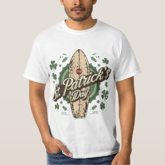 USA-Bildschirm gedruckt Retro Grün Irland erschütt T-Shirt