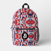 USA Bitcoin Pattern Bedruckter Rucksack (Vorderseite)