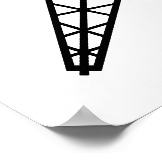 USA Black Gold Poster (Ecke)