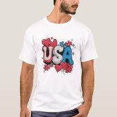 USA BLUME T-Shirt (Vorderseite)
