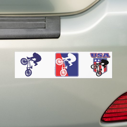 USA BMX AUTOAUFKLEBER (Auf Auto)