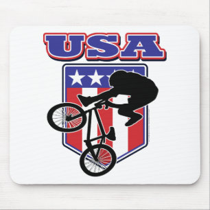 USA-BMX Biker Mousepad
