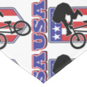 USA-BMX Biker Tischdecke (Schrägansicht)