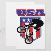 USA BMX BRIEFPAPIER (Vorne/Hinten)