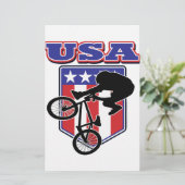 USA BMX BRIEFPAPIER (Stehend Vorderseite)