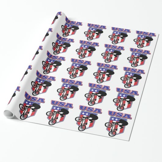 USA BMX GESCHENKPAPIER (Ungerollt)