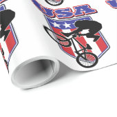 USA BMX GESCHENKPAPIER (Rolleneckpunkt)