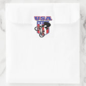 USA BMX QUADRATISCHER AUFKLEBER (Tasche)