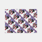 USA-BMX Radfahrer Fleecedecke (Vorderseite (Horizontal))