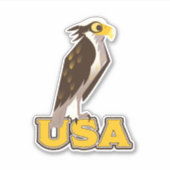 USA Bold Eagle Aufkleber (Vorderseite)