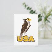USA Bold Eagle Postkarte (Stehend Vorderseite)