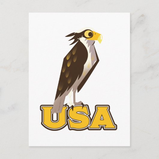 USA Bold Eagle Postkarte (Vorderseite)