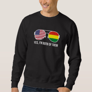 Usa Bolivien Flag Sonnenbrille Bolivianische Ameri Sweatshirt