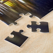 USA, Boston, City Skyline bei Nacht (lang Puzzle (Seite)