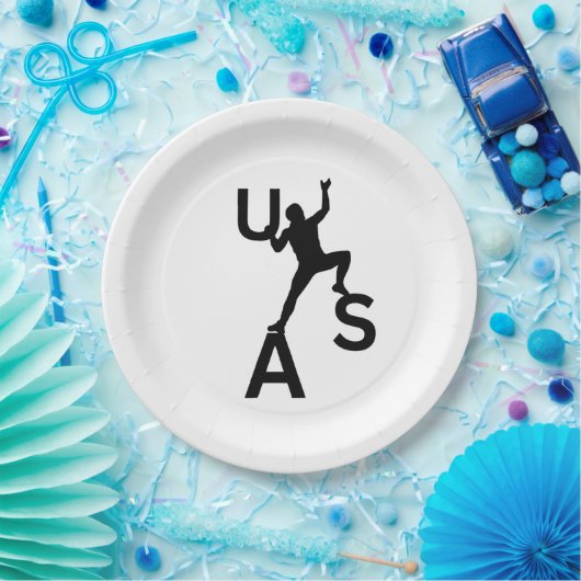 USA boulding Pappteller (Party)