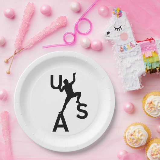 USA boulding Pappteller (Party)