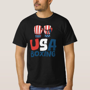 USA Boxen, American Flag Boxdesign T-Shirt
