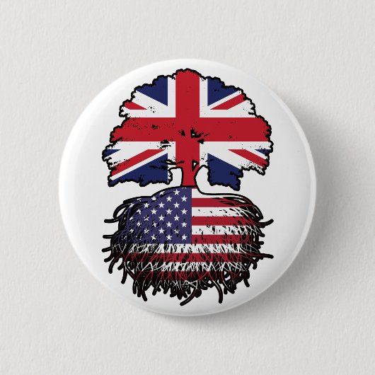 USA - British UK Treots Flag Button (Vorderseite)