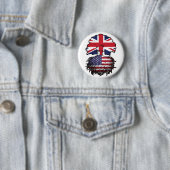 USA - British UK Treots Flag Button (Beispiel)