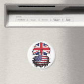 USA - British UK Treots Flag Magnet (In Situ (Geschirrspüler))