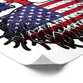USA - British UK Treots Flag Poster (Ecke)