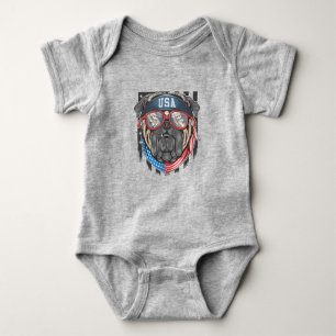 USA Bulldog Baby Bodysuit Baby Strampler