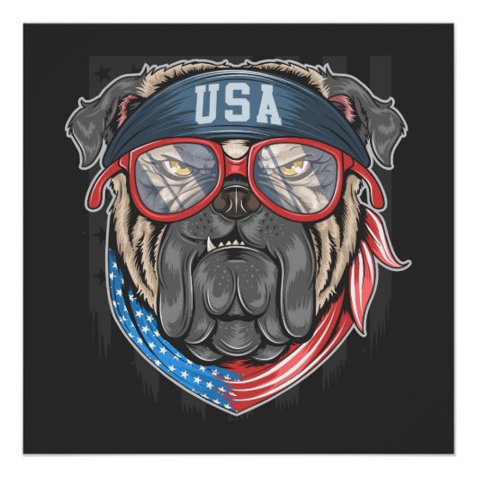 USA Bulldog Poster (Vorderseite)