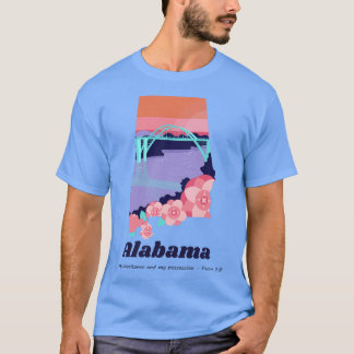 USA Bundesstaat Alabama Psalm 28 Mein Erbe und p T-Shirt