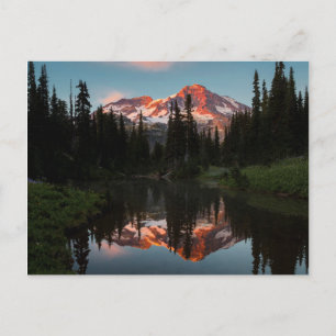 USA, Bundesstaat Washington. Mt. Rainier gespiegel Postkarte