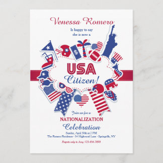 USA-Bürger-Verstaatlichungs-Party Einladung