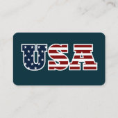 USA Business Card Visitenkarte (Rückseite)