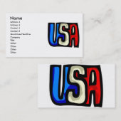 USA Business Card Visitenkarte (Vorne/Hinten)