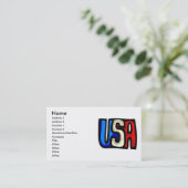 USA Business Card Visitenkarte (Stehend Vorderseite)