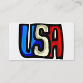 USA Business Card Visitenkarte (Rückseite)