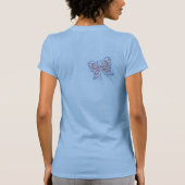 USA Butterfly Ladys T - Shirt (Rückseite)