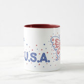 USA Butterfly USA Tasse (Zentrum)