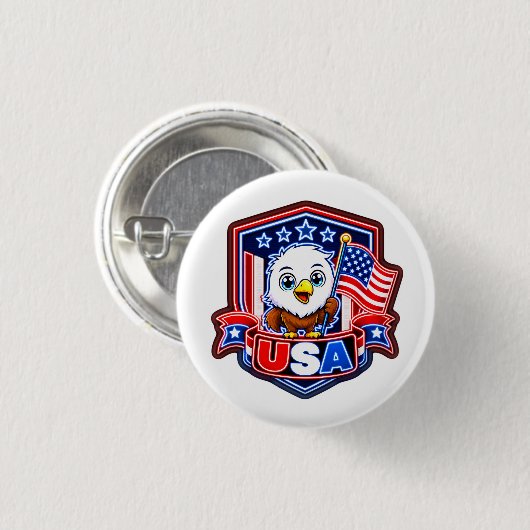 USA BUTTON (Vorne & Hinten)