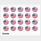 USA Button Stickers 1½ Inch (Blatt 20) (Blatt)