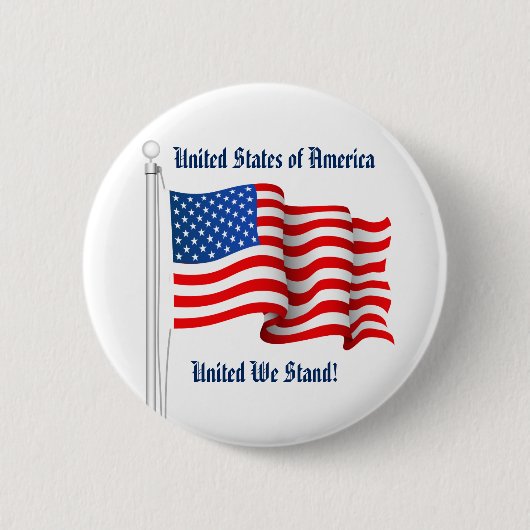 USA Button - United We Stand! (Vorderseite)