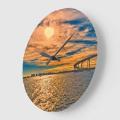 USA, CA, San Diego-Coronado Bay Bridge Große Wanduhr (Winkel)