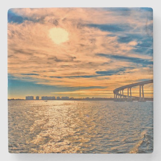 USA, CA, San Diego-Coronado Bay Bridge Steinuntersetzer (Vorderseite)