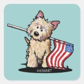 USA Cairn Terrier Dog Stickers (Vorderseite)