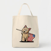 USA Cairn Terrier Lebensmittelgeschäft Tasche (Vorne)