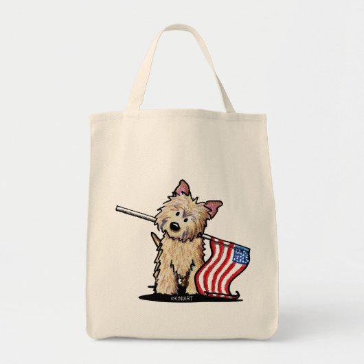 USA Cairn Terrier Lebensmittelgeschäft Tasche (Vorne)