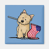 USA Cairn Terrier Magnet (Vorne)