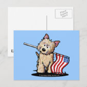 USA Cairn Terrier Postcard Postkarte (Vorne/Hinten)