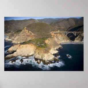 USA. California. Großer Sur. Bixby Bridge Poster
