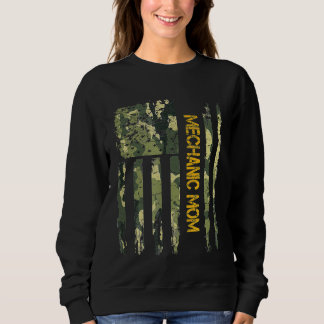 Usa Camo-Flagge Stolz Mechaniker-Mutter Maschinist Sweatshirt