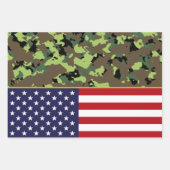 USA Camouflage Flag Geschenkpapier Set (Vorderseite)